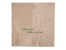 Gerecyclede servetten van kraftpapier 2-laags (2000 stuks)