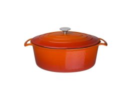 Vogue ovale inductie braadpan oranje 6L