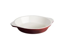Vogue ronde gietijzeren gratineerschaal rood 0,4L