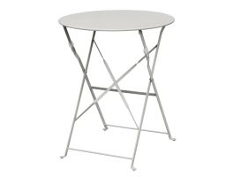 Bolero ronde stalen opklapbare tafel grijs 59,5cm