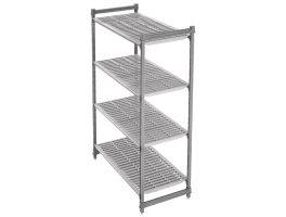 Cambro stelling 183cm hoog 4 schappen - 46cm diep - 121cm breed