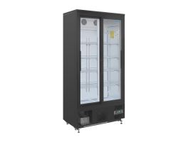 Polar G-serie staande barkoeling/display koeling met schuifdeuren 490L zwart