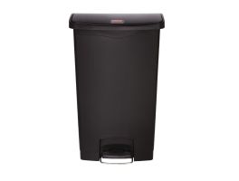 Rubbermaid Slim Jim Front Step pedaalemmer 68L zwart
