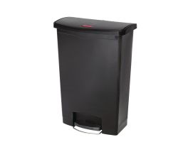 Rubbermaid Slim Jim Front Step pedaalemmer 90L zwart