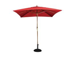 Bolero vierkante rode parasol 2,5 meter