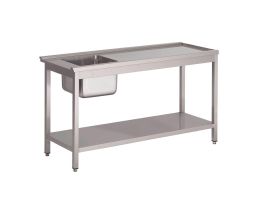 Gastro M voorspoeltafel voor doorschuifvaatwasser HT50 120x59x85cm