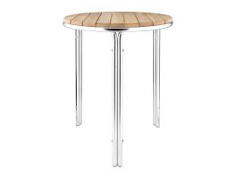 Bolero essen en aluminium tafel rond 60cm