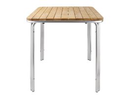 Bolero vierkante essen en aluminium tafel 70cm