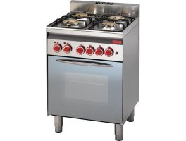 Gastro M 600 gasfornuis met elektrische heteluchtoven 60/60CFGE