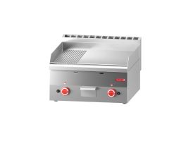 Gastro M 600 gas bakplaat 60/60 FTRG 2/3 glad 1/3 geribbeld