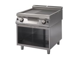 Gastro M 700 plus gas bakplaat GM70/80 FTRGS 2/3 glad 1/3 geribbeld