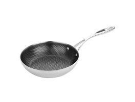 Vogue Tri-Shield RVS Steel/Steel Steelpan met Beklede Coating-200x40mm