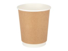 Fiesta Recyclable koffiebekers dubbelwandig kraft 225ml (25 stuks)