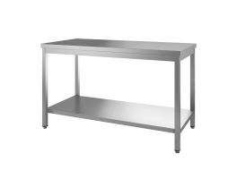 Gastro M RVS werktafel met onderblad 85x100x70cm