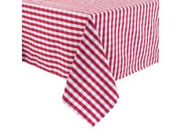 Mitre Comfort Gingham tafelkleed rood-wit 89x89cm