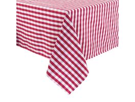 Mitre Comfort Gingham tafelkleed rood-wit 132x132cm
