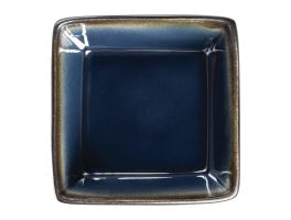 Olympia Nomi vierkante tapaskommen blauw-zwart 11x11cm