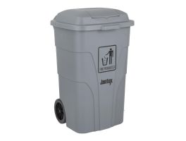Jantex 120Ltr Container Met Voetpedaal Grijs