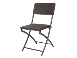 Bolero Rattan Klapstoelen Bruin (Set Van 2)