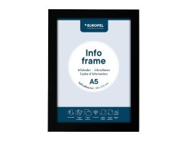 Europel Info Frame / Zelfklevende Set 2 Stuks A5 Zwart