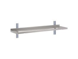 Gastro-M Complete wandplank 1 niveau 100x40cm - volledige montageset (excl. schroeven)