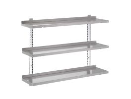 Gastro-M Compleet wandrek 3 niveaus 120x40cm - volledige montageset (excl. schroeven)