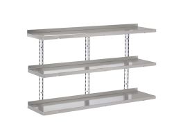 Gastro-M complete stellingset 3 niveaus 140x40cm - complete montageset (excl. schroeven)