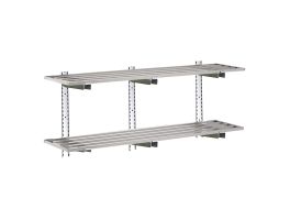 Gastro-M Complete wandrekset 2 niveaus 200x40cm - volledige montageset (excl. schroeven)