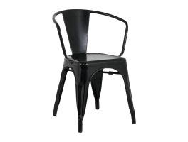 Bolero Bistro Curve Armstoelen Zwart (4 stuks)