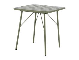 Bolero Amalfi Vierkante Gelat Staal Inklapbare Tafel Olijfgroen 700mm