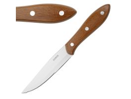 Olympia Jumbo Steakmessen met PP Houteffect Handvatten (12 stuks)