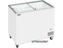 IC301SC - Vrieskast consumptie-ijs met schuifdeksels - BxDxH - 1010 x 630 x 892 mm TEFCOLD, www.hartmanenznhoreca.nl