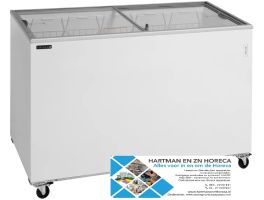 IC400SC - Vrieskast consumptie-ijs met schuifdeksels - BxDxH-1300 x 630 x 892 mm TEFCOLD, www.hartmanenznhoreca.nl