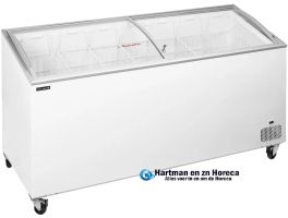 IC551SCEB - Vrieskist voor consumptie-ijs met gebogen schuifdeksel en slot - BxDxH-1750 x 615 x 949 mm TEFCOLD