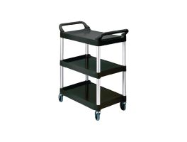 Rubbermaid compacte trolley zwart