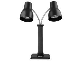 Buffalo Dubbele Warmtelamp Snijstation Mat Zwart 2x250W