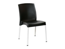 Bolero Elements Polypropyleen Stoelen Zwart (4 stuks)