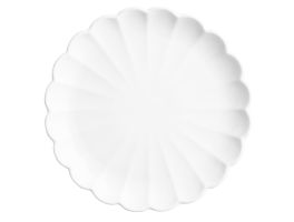 Olympia Bloom Geschulpte Borden Wit 226mm (6 stuks)