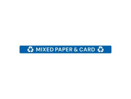 Jantex Slim Bin deksel label - Gemengd Papier & Karton