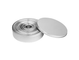 Vogue RVS Ronde Gladde Uitstekers (12 stuks)