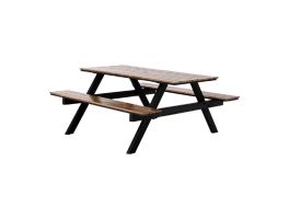 Bolero Acacia rechthoekige picknicktafel bankenset
