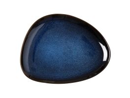 Olympia Luna steengoed borden driehoekig middernachtblauw 275x210mm (6 stuks) JK242