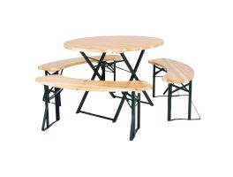 Bolero Duitse bierbank en ronde tafelset 1670x460mm