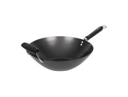 Anti-kleef inductie wok met platte bodem 35,5cm