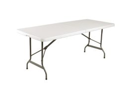 Bolero Rechthoekige middenvouwtafel 6ft wit
