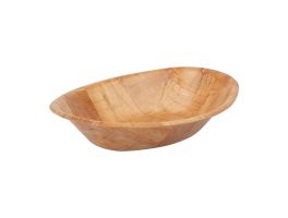 Ovale houten kom groot