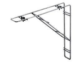 Vogue RVS wandbeugel voor borden afdruiprek (2 stuks)