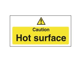Vogue 'Caution - Hot surface' waarschuwingsbord