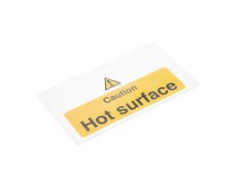 L848 - Vogue 'Caution - Hot surface' waarschuwingsbord