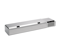 TEK - Opzetkoelvitrine met RVS deksel GN1/3 RVS deksel - 
7 X GN1/3 zonder bakjes TOPCOLD